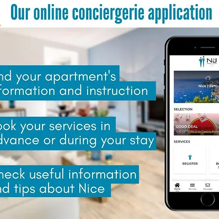 Apartment Nestor&jeeves - Square Royal Terrasse - Central - Direct Access Sea *
